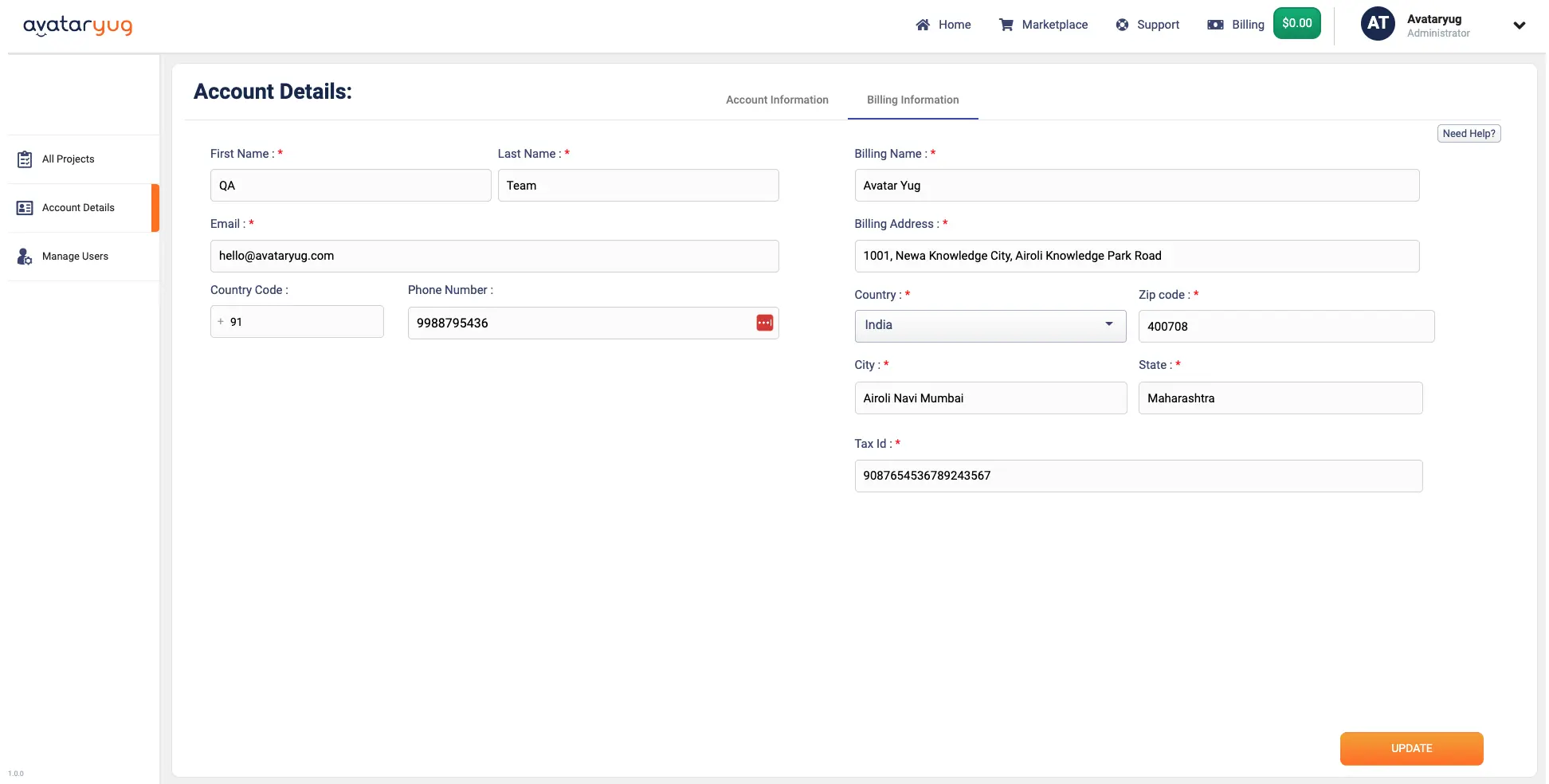 Billing Information Knowledge Hub Avataryug billing-information-knowledge-hub-avataryug